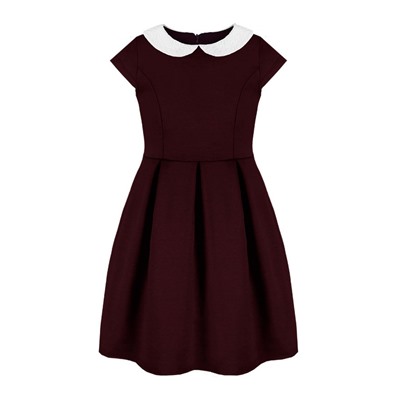 Бордовое школьное платье для девочки 79935-ДШ20