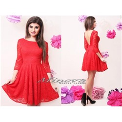 Платье №3048-красный
