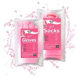 Гелевые многоразовые перчатки и носочки для ухода за кожей Chok Chok Gells Gel Gloves
