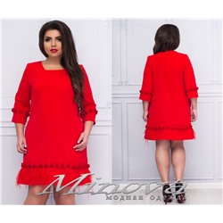 Платье №035б (красный)