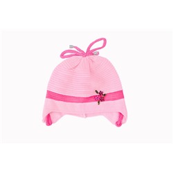 24964-ПШ16, Розовая шапка для девочки 24964-ПШ16