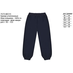 7573-МО15, Теплые синие брюки для мальчика 7573-МО15