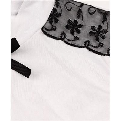 Белая блузка для девочки 84702-ДШ20