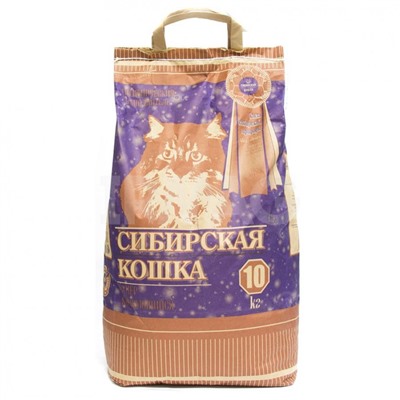 Наполнитель Сибирская Кошка комкующийся Супер (10 л)
