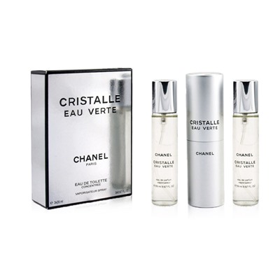 Туалетная вода 3*20 мл Chanel "Cristalle eau verte" for women