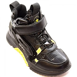 Ботинки В0602-12-1Y черн/желт