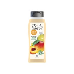 Belkosmex. Fruity Summer. Крем-гель для душа Соблазнительная гладкость манго лайм масло персик 500 г