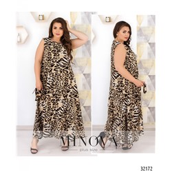 Платье №40251-1-леопардовый