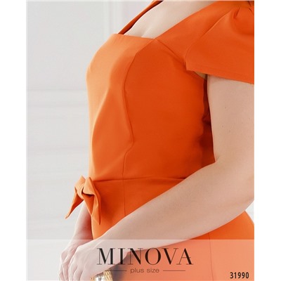 Платье №1828-1-оранжевый