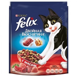 Корм для кошек Felix Двойная вкуснятина Мясо (300 г)