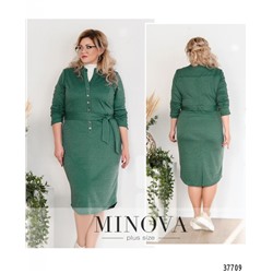 Платье №19-038-бирюзово-зеленый