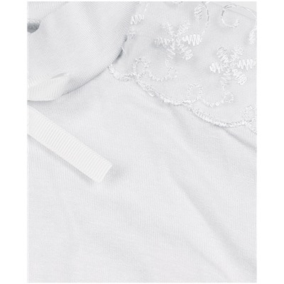 Белая школьная блузка для девочки 84701-ДШ20