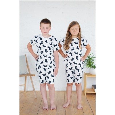 Пижама с бриджами детская для девочки - Клякса