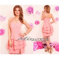 Платье №3051-розовый