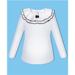 72903-ДШ19, Белая школьная блузка для девочки 72903-ДШ19