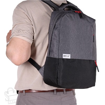Рюкзак мужской текстильный 5808PS gray S-Style