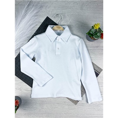Белая рубашка-поло для мальчика 66301-МОШ21