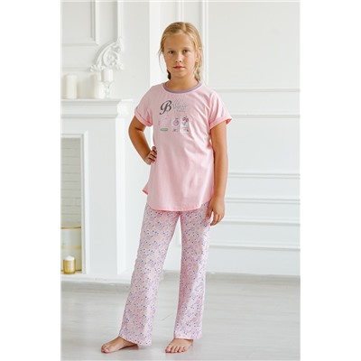 Пижама Барби для девочки подростковая розовый