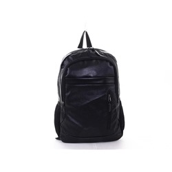 Рюкзак молодежный кож.заменитель #2021-2 Black
