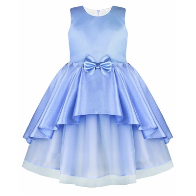 Голубое нарядное платье для девочки 80781-ДН20