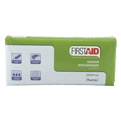 Пеленки FirstAid медицинские впитывающие 60х90 см - 5 шт.