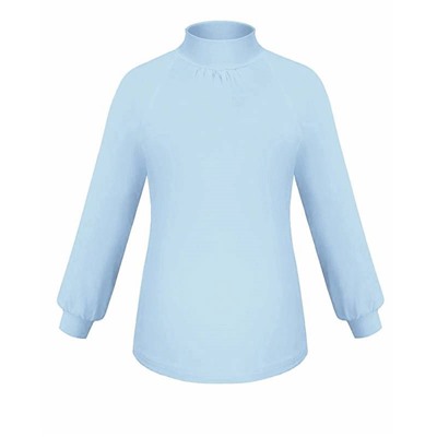 Голубая блузка для девочки 758111-ДОШ21