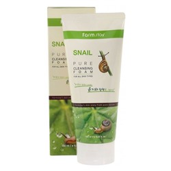 Пенка для лица FarmStay Snail Pure Cleansing Foam очищающая с муцином улитки 180 ml