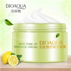 Массажный очищающий крем с экстрактом лимона BioAqua Skin Tone Up Massage Cream, 120 гр.