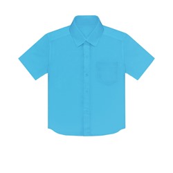 21195-ПМС19, Бирюзовая рубашка для мальчика 21195-ПМС19