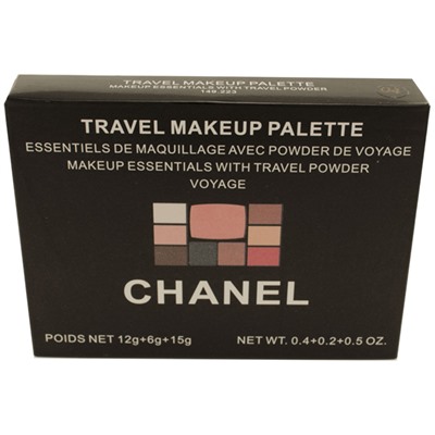 Тени для век C Travel Makeup Palette тени 6 цв. + тени для бровей 2 цв. + пудра 1 цв. № 3 33 g