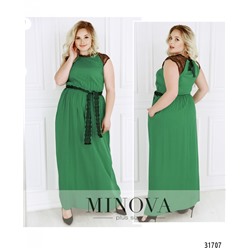 Платье №4111-1-зеленый