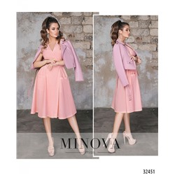 Платье №581-розовый