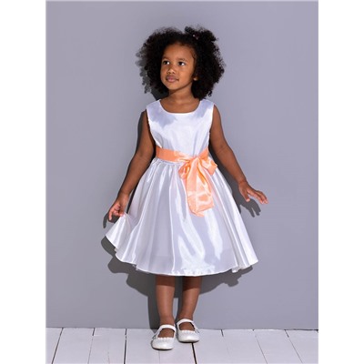 Белое нарядное платье для девочки 82232-ДН19