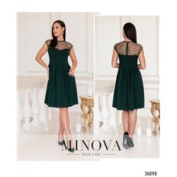 Платье №1878-1-темно-зеленый