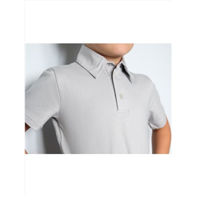 Серая рубашка-поло для мальчика 72746-МШ22
