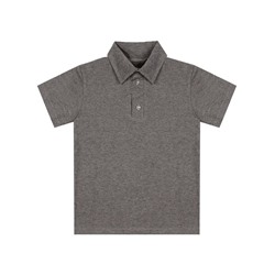 Серая школьная рубашка-поло для мальчика 72743-МШ21