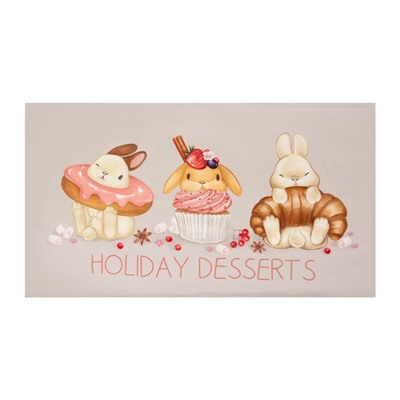 Полотенце Этель Holiday desserts 40х73 см, 100% хл, саржа 190 гр/м2