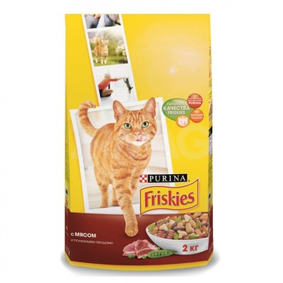 Корм для кошек Friskies с Мясом и полезными овощами (2 кг)