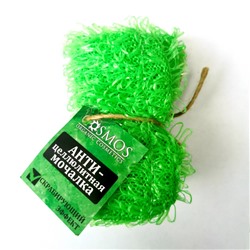 Мочалка сувенирная зеленая, "Бизорюк"