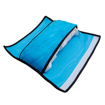 Подушка-накладка на ремень безопасности, голубая(1847)