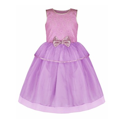 Нарядное сиреневое платье для девочки 84264-ДН20