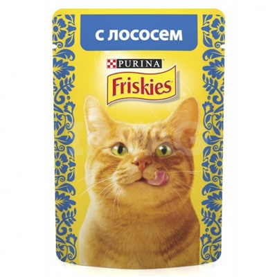 Корм для кошек Friskies Лосось, пауч (85 г)