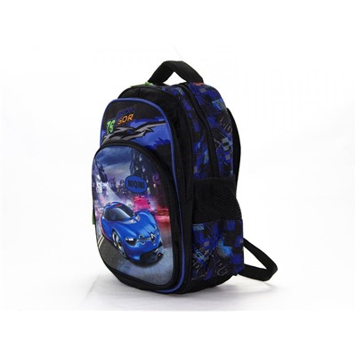 Рюкзак школьный формовой/жесткая спинка 8105 Blue