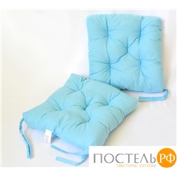 Подушка для стула 35*35 бязь(голубой)