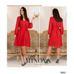 Платье №505А-красный