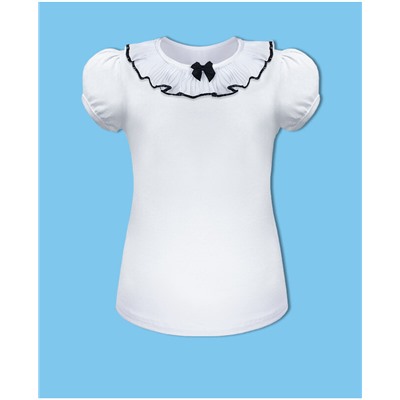 Белая школьная блузка для девочки 78731-ДШ19