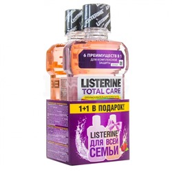 Ополаскиватель полости рта Listerine Total Care 6в1 (250 мл) + Ополаскиватель Listerine Детский (250 мл)