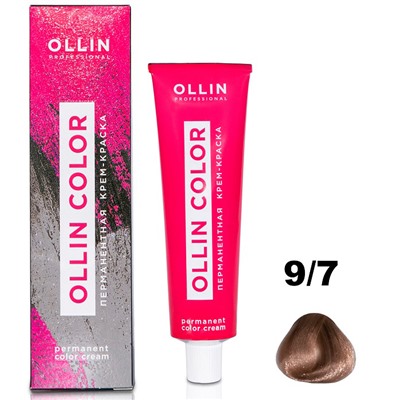 Перманентная крем-краска для волос  COLOR 9/7 OLLIN 60 мл