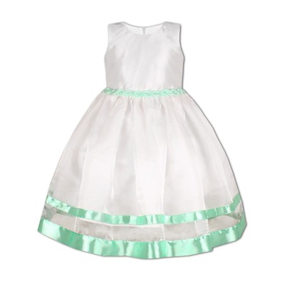 Нарядное белое платье для девочки 84165-ДН19