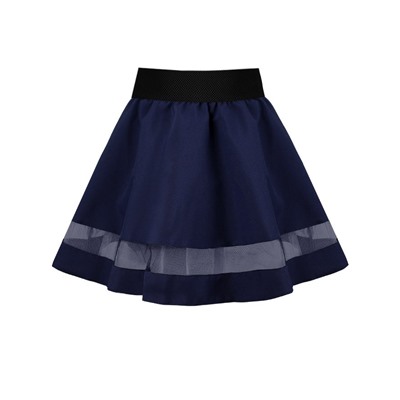 Синяя школьная юбка для девочки 82662-ДШ21